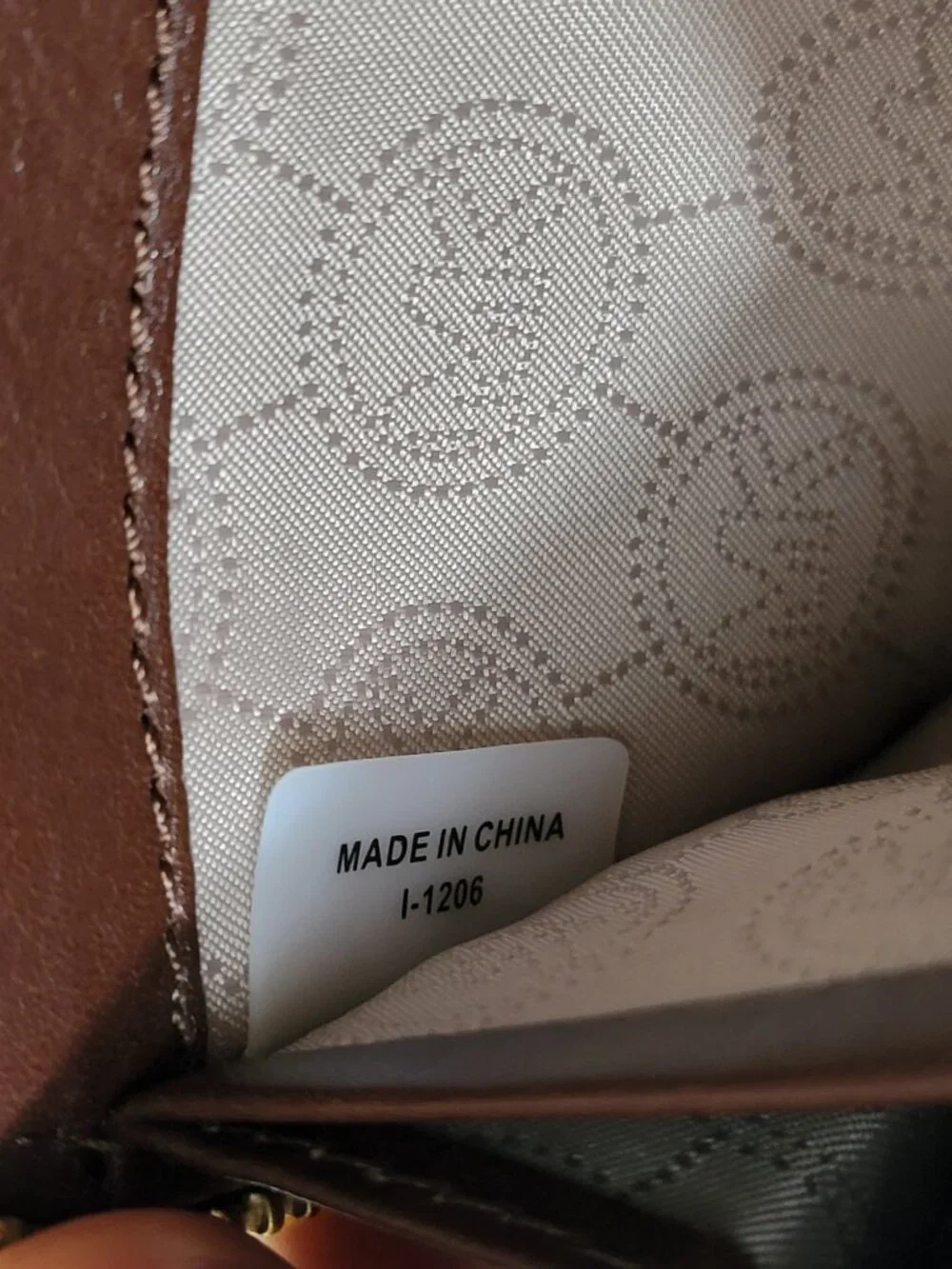 Michael Kors Jet Set Monogram Jacquard Zip Around Continental Wallet Beige Brown